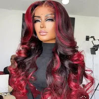 Brazilian Hair 613 Honey Blonde Color 13x4 HD Transparent Lace Frontal Wigs Body Wave 30 Inch Synthetic Lace Front Wig For Women