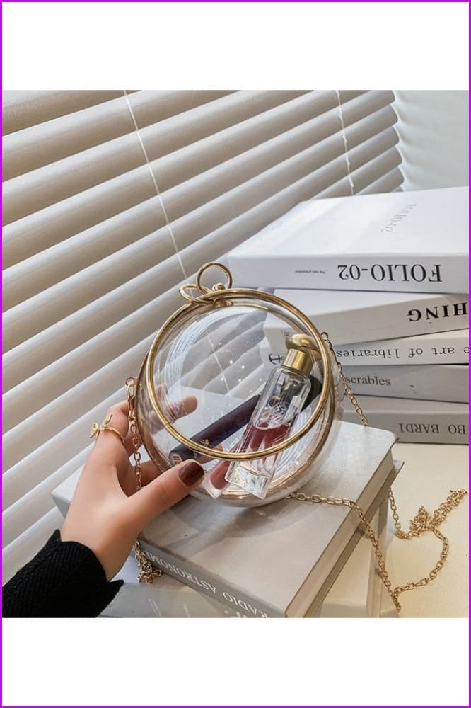 peopleterritory Chic Transparent Round Cross-body Shoulder Bags