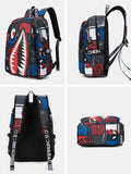 Shark Backpack Boys for Kids Camo Bookbag for Middle School Bags Travel Back Pack 240520