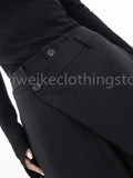 fall  fashion trends custom hoco Asymmetrical Layer Button Baggy Wide Leg Pants homecoming pants