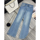 Fashion Designer  Summer Denim Jeans Pants For Women Clothing Long Pants Blue Pants All-matching Clothing FZ2403256