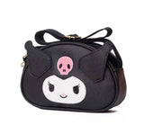 Black Pink White Melody PU One Shoulder Bag Girl Cute Soft Accessories Messager Bag With Zipper