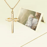 Gift Box With 18k Gold-plated Love You Forever Cross Necklace Christian Infinity Pendant Classic Faith Prayer Jewelry Accessories Birthday Gift Jewelry Accessories For Beautiful Women Female Gifts Holiday Gifts