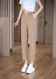 ice Silk Harlan Pants Women's Summer Thin  New High Waist Women's Casual Radish Pants Draping Cool Pants Women's