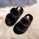 peopleterritory Fashion Faux Fur Sandal