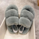 peopleterritory Fashion Faux Fur Sandal