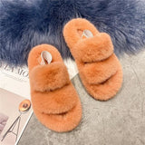 peopleterritory Fashion Faux Fur Sandal