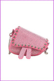 peopleterritory Fashion Rhinestone Chain One Shoulder Mini Bags