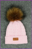 peopleterritory Faux Fur kids pompom hat F349