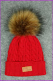 peopleterritory Faux Fur kids pompom hat F349