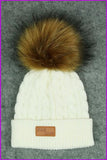 peopleterritory Faux Fur kids pompom hat F349