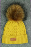 peopleterritory Faux Fur kids pompom hat F349