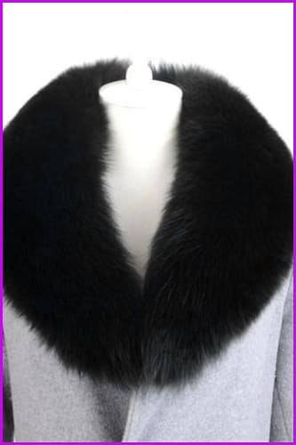 peopleterritory Fox Fur Collar Scarf/Shawl/Wrap Neck