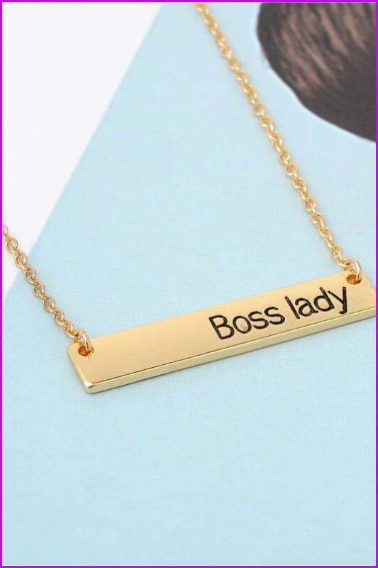 peopleterritory Jewelry "Boss Lady" Necklace F1224