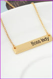 peopleterritory Jewelry "Boss Lady" Necklace F1224