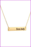 peopleterritory Jewelry "Boss Lady" Necklace F1224