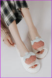 peopleterritory Kawaii Strawberry Home Shoes Woman Slippers DE240