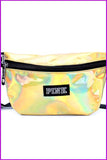peopleterritory Laser Fanny Pack Pink Girl Bag Waist Bag Women Travel Handbags F093