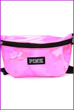 peopleterritory Laser Fanny Pack Pink Girl Bag Waist Bag Women Travel Handbags F093