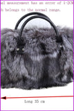 peopleterritory Luxury Real Fox Fur Handbag DF066