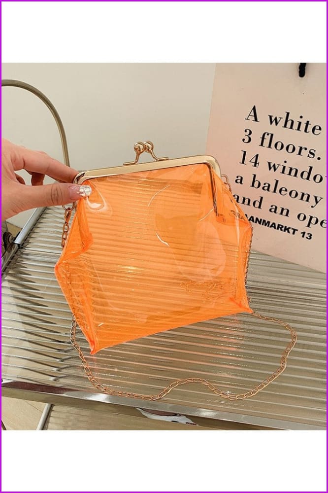 peopleterritory New Transparent PVC Shoulder Bags FC383