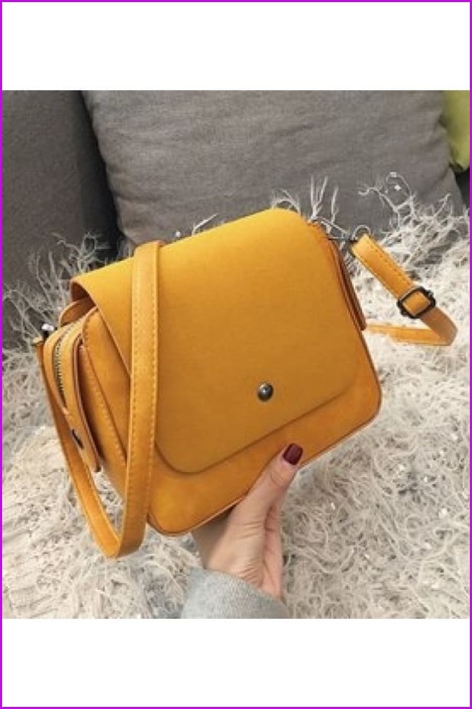 peopleterritory PU Pure Color Fashion Versatile Women's Shoulder Bags FW10007