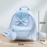 Childrens Mini Backpack Purse Cute Bow School Bags for Kids Girls School Backpack Baby Backpacks Mochilas 220519