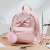 Childrens Mini Backpack Purse Cute Bow School Bags for Kids Girls School Backpack Baby Backpacks Mochilas 220519