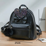 Childrens Mini Backpack Purse Cute Bow School Bags for Kids Girls School Backpack Baby Backpacks Mochilas 220519