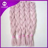 FREE SHIPPING 24" 80g PINK VANILLA Color Jumbo Braiding Hair Dreadlock Soft Afro Crochet Box Braids T2334