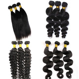 Virgin Human Hair Bundles Brazilian Hair Weaves Unprocessed 8-40Inch Wefts Indian Peruvian Malaysian Mink Human Hair Extensions