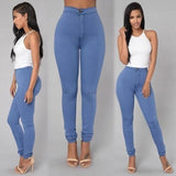 Fashion High Quality Multicolor Women Skinny Jeans High Waist Pencil Stretch Casual Look Elasticity Women Jeans Clothing