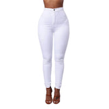 Fashion High Quality Multicolor Women Skinny Jeans High Waist Pencil Stretch Casual Look Elasticity Women Jeans Clothing