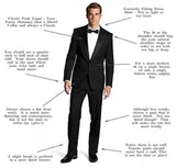 Gold Beading Groom Wear Men Wedding Tuxeods Peaked Lapel Jacket With Pants 3 Piece Business Suits Party Prom Outfits