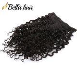 Curly Clip In Extension Human Hair Curl Clips Ins Full Head for Black Women Brazilian Remy Hair Natural Color 10Pcs with 21clips 160g/Set 12-30inch SALE