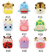 Kids Cartoon Plush Backpack Animal Bees Monkey Cat Lion Sheep Plush Shoulder Bag Children School Bag Baby Cartoon Backpack HHA600