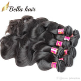 Peruvian Hair Weave 1 Bundle Deals Body Wave Weft Natural Color Soft Smooth Virgin Human Hair Strong Double Weft Extensions 8-34inch Bella Hair