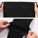 Women Imitation Denim Pencil Pants Stretch High Waist Plus Size Skinny Outwear Leggings Female Casual Trousers 210915