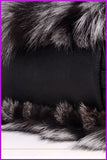 peopleterritory Real Silver Fox Fur Messenger Bags F3669