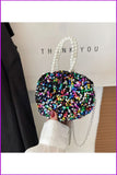 peopleterritory Sequins Faux Pearl Bag For Women FF942