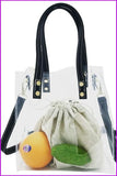 peopleterritory Transparent PVC Detachable Belt Large Shoulder Bags F743