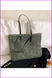 peopleterritory Weave Fashion Casual Large Capacity Women's Bag FC456