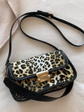 peopleterritory American Style Leopard Shoulder Bag For Women