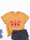 peopleterritory Crew Neck Leisure Stylish Short Sleeve T-Shirt