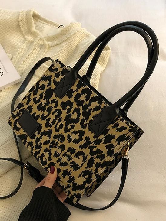 peopleterritory Fashion Leopard Tote Bag For Women