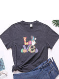 peopleterritory Letter Printed Casual Women T-Shirt For Summer