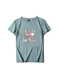 peopleterritory Letter Printed Casual Women T-Shirt For Summer