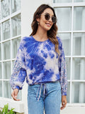 peopleterritory Tie Dye Print Casual Long Sleeve T-Shirt