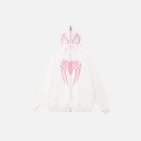 Territory Y2K Zip-up Spider Mask Hoodie