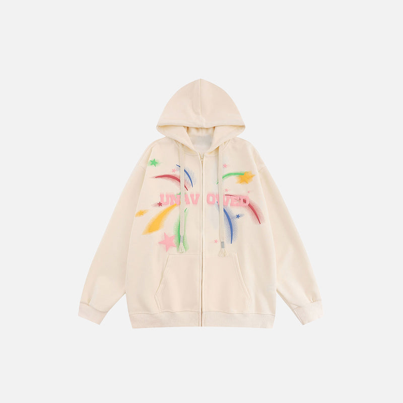 Territory Oversized Star Fireworks Hoodie